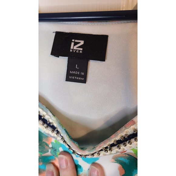 IZ Byer Spagetti Strap Top Beautiful Colors with Layers Size Large - Picture 4 of 4